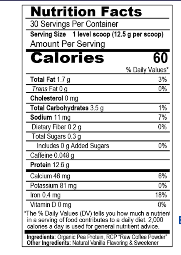 WGCP ADDY Organic Pea Protein & Drink Mix