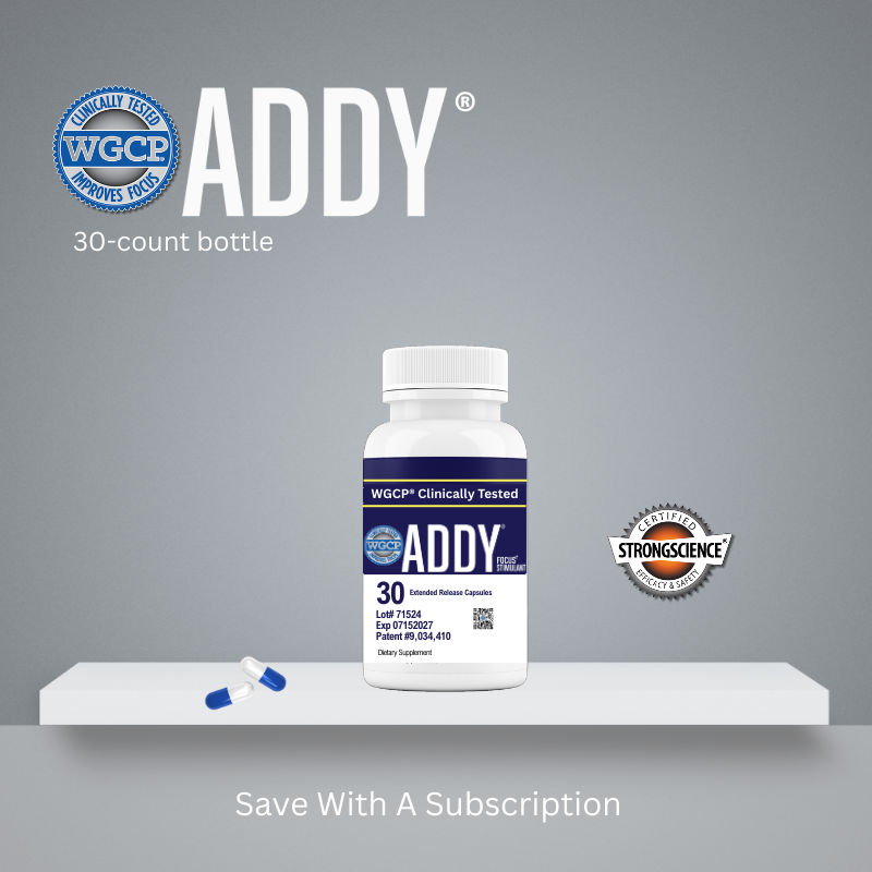 WGCPADDY® Focus – 30 Capsules Bottle Subscription (monthly)